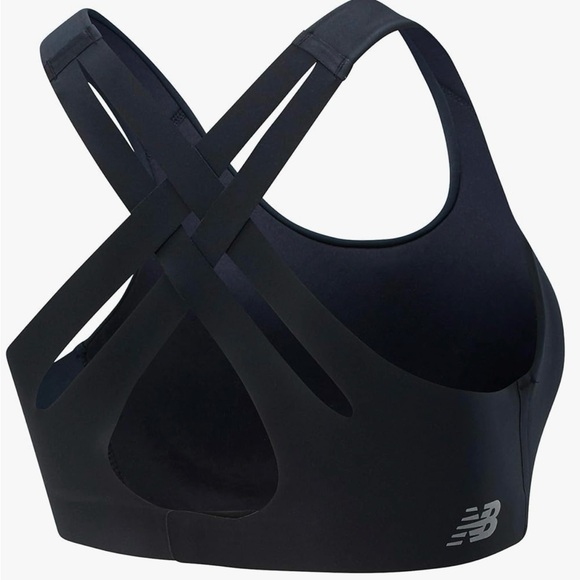 New Balance Women's Fortiflow Bra 38 D Black High Impact - Picture 3 of 12